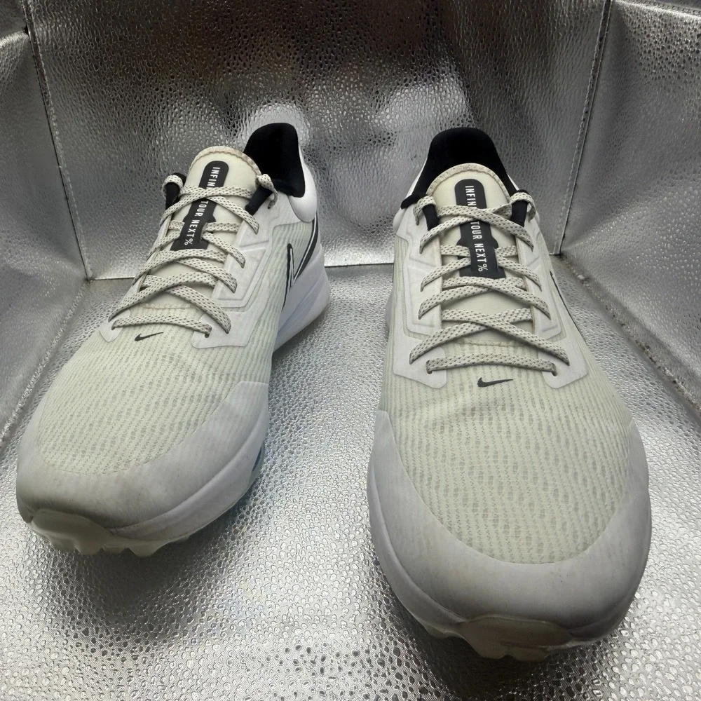 Size 13 Nike Air‎ Zoom Infinity Tour White/Black Mens Running Shoes DC5221-103